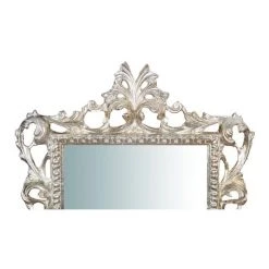 BISCOTTINI Miroir Mural à Accrocher En BOIS. FINITIONS : FEUILLE D'ARGENT EFFET VIEILLI. L45XPR4XH61CM FABRIQUÉ EN ITALIE -Miroir Soldes Boutique 18546306 3
