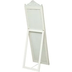 BISCOTTINI MIROIR VERTICAL SUR PIED. FINITIONS : BLANC CÉRUSÉ. L40XPR3XH140 CM -Miroir Soldes Boutique 18546311 5