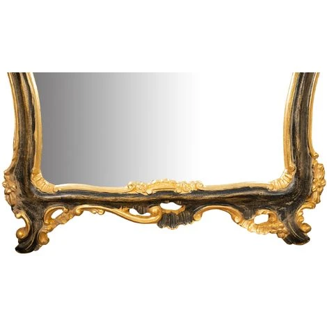 BISCOTTINI Miroir Mural à Accrocher En BOIS. FINITIONS : OR ET NOIR L67XPR7XH115 CM FABRIQUÉ EN ITALIE 7 BISCOTTINI Miroir Mural à Accrocher En BOIS. FINITIONS : OR ET NOIR L67XPR7XH115 CM FABRIQUÉ EN ITALIE – Image 5