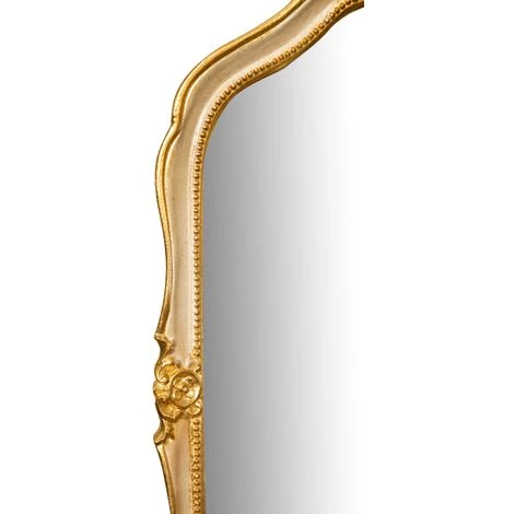 BISCOTTINI Miroir Mural à Accrocher En BOIS. FINITIONS : FEUILLE D'OR ET IVOIRE FABRIQUÉ EN ITALIE 6 BISCOTTINI Miroir Mural à Accrocher En BOIS. FINITIONS : FEUILLE D'OR ET IVOIRE FABRIQUÉ EN ITALIE – Image 4