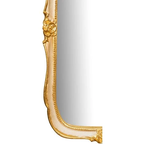 BISCOTTINI Miroir Mural à Accrocher En BOIS. FINITIONS : FEUILLE D'OR ET IVOIRE FABRIQUÉ EN ITALIE 7 BISCOTTINI Miroir Mural à Accrocher En BOIS. FINITIONS : FEUILLE D'OR ET IVOIRE FABRIQUÉ EN ITALIE – Image 5