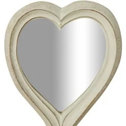 BISCOTTINI Miroir à La Main EN BOIS FINITIONS BLANC CÉRUSÉ FABRIQUÉ EN ITALIE -Miroir Soldes Boutique 18546404 3