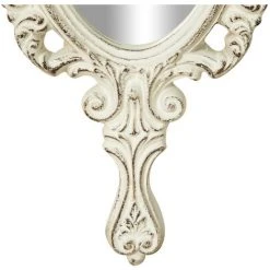 BISCOTTINI Miroir à La Main EN BOIS FINITIONS BLANC CÉRUSÉ FABRIQUÉ EN ITALIE 9 BISCOTTINI Miroir à La Main EN BOIS FINITIONS BLANC CÉRUSÉ FABRIQUÉ EN ITALIE -Miroir Soldes Boutique 18546414 4