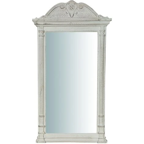 BISCOTTINI Miroir Mural à AccrocherBOIS FINITIONS BLANC CÉRUSÉ FABRIQUÉ EN ITALIE 4 BISCOTTINI Miroir Mural à AccrocherBOIS FINITIONS BLANC CÉRUSÉ FABRIQUÉ EN ITALIE – Image 2