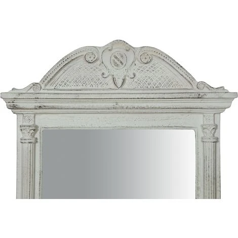 BISCOTTINI Miroir Mural à AccrocherBOIS FINITIONS BLANC CÉRUSÉ FABRIQUÉ EN ITALIE 5 BISCOTTINI Miroir Mural à AccrocherBOIS FINITIONS BLANC CÉRUSÉ FABRIQUÉ EN ITALIE – Image 3