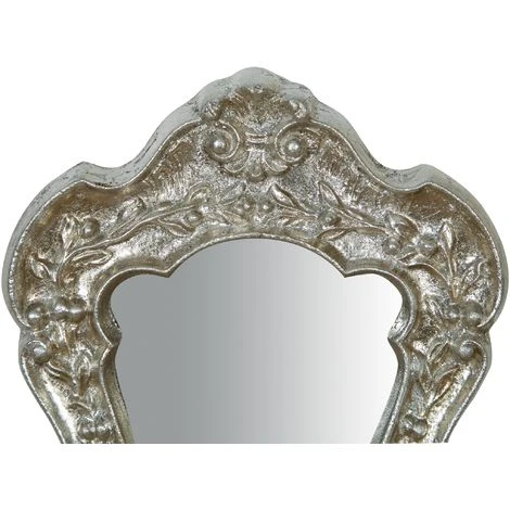 BISCOTTINI Miroir à La Main EN BOIS FINITIONS ARGENT FABRIQUÉ EN ITALIE 5 BISCOTTINI Miroir à La Main EN BOIS FINITIONS ARGENT FABRIQUÉ EN ITALIE – Image 3