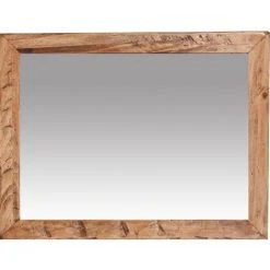 BISCOTTINI Miroir Mural à Accrocher En Bois Massif De Tilleul Finition Blanche Antique Made In Italy -Miroir Soldes Boutique 18546434 3