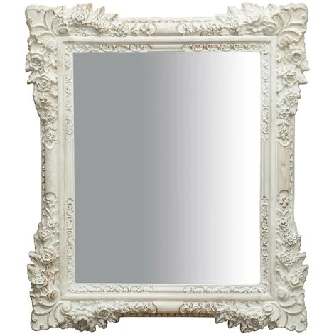 BISCOTTINI Miroir Mural à Accrocher Vertical / HORIZONTAL EN BOIS FINITIONS BLANC CÉRUSÉ RETTANGOLARE FABRIQUÉ EN ITALIE 4 BISCOTTINI Miroir Mural à Accrocher Vertical / HORIZONTAL EN BOIS FINITIONS BLANC CÉRUSÉ RETTANGOLARE FABRIQUÉ EN ITALIE – Image 2