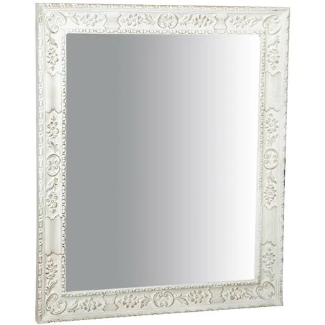 BISCOTTINI Miroir Mural à Accrocher Vertical / HORIZONTAL EN BOIS FINITIONS BLANC CÉRUSÉ RETTANGOLARE FABRIQUÉ EN ITALIE 4 BISCOTTINI Miroir Mural à Accrocher Vertical / HORIZONTAL EN BOIS FINITIONS BLANC CÉRUSÉ RETTANGOLARE FABRIQUÉ EN ITALIE – Image 2