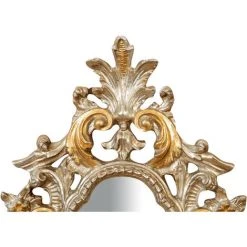 BISCOTTINI Miroir Mural à Accrocher En BOIS EN FINITION ARGENT ET OR MADE IN ITALY -Miroir Soldes Boutique 18546632 3