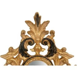 BISCOTTINI Miroir Mural à Accrocher En BOIS EN FINITION OR ET NOIR MADE IN ITALY -Miroir Soldes Boutique 18546636 3