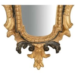 BISCOTTINI Miroir Mural à Accrocher En BOIS EN FINITION OR ET NOIR MADE IN ITALY -Miroir Soldes Boutique 18546636 5