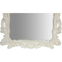 BISCOTTINI Miroir Mural à Accrocher BLANC ANTIQUE EN BOIS FABRIQUÉ EN ITALIE -Miroir Soldes Boutique 18547100 5