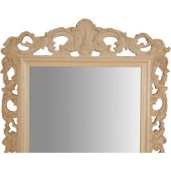 BISCOTTINI Miroir Mural à Accrocher EN BOIS EN FINITION BRUTE FABRIQUE EN ITALIE -Miroir Soldes Boutique 18547220 3