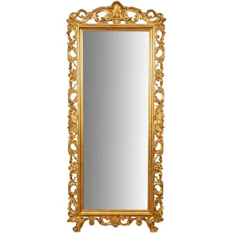 BISCOTTINI Miroir Mural à Accrocher EN BOIS EN FINITION DORÉE FABRIQUE EN ITALIE 4 BISCOTTINI Miroir Mural à Accrocher EN BOIS EN FINITION DORÉE FABRIQUE EN ITALIE – Image 2