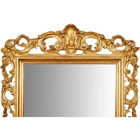 BISCOTTINI Miroir Mural à Accrocher EN BOIS EN FINITION DORÉE FABRIQUE EN ITALIE 5 BISCOTTINI Miroir Mural à Accrocher EN BOIS EN FINITION DORÉE FABRIQUE EN ITALIE – Image 3