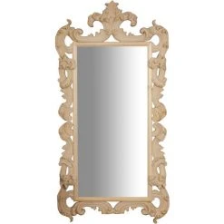 BISCOTTINI Miroir Mural à Accrocher EN BOIS EN FINITION BRUTE FABRIQUE EN ITALIE -Miroir Soldes Boutique 18547236 2