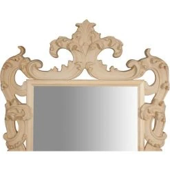 BISCOTTINI Miroir Mural à Accrocher EN BOIS EN FINITION BRUTE FABRIQUE EN ITALIE -Miroir Soldes Boutique 18547236 3