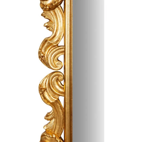 BISCOTTINI Miroir Mural à Accrocher En BoisFINITION FEUILLE D'OR FABRIQUÉE EN ITALIE 7 BISCOTTINI Miroir Mural à Accrocher En BoisFINITION FEUILLE D'OR FABRIQUÉE EN ITALIE – Image 5