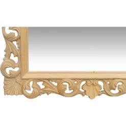 BISCOTTINI Miroir Mural à Accrocher EN BOIS EN FINITION BRUTE FABRIQUE EN ITALIE -Miroir Soldes Boutique 18548372 4