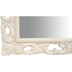 BISCOTTINI Miroir Mural à Accrocher En BOIS BLANC ANTIQUE FABRIQUÉ EN ITALIE -Miroir Soldes Boutique 18548634 3