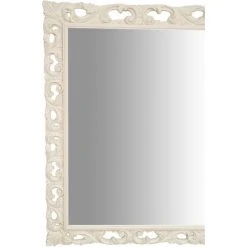 BISCOTTINI Miroir Mural à Accrocher En BOIS BLANC ANTIQUE FABRIQUÉ EN ITALIE -Miroir Soldes Boutique 18548634 4