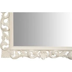 BISCOTTINI Miroir Mural à Accrocher En BOIS BLANC ANTIQUE FABRIQUÉ EN ITALIE -Miroir Soldes Boutique 18548647 5