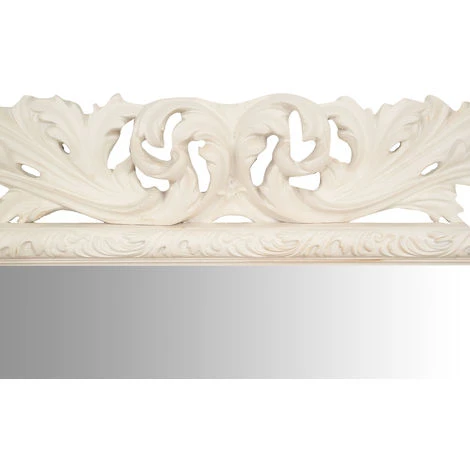 BISCOTTINI Miroir Mural à Accrocher En BOIS BLANC ANTIQUE FABRIQUÉ EN ITALIE 5 BISCOTTINI Miroir Mural à Accrocher En BOIS BLANC ANTIQUE FABRIQUÉ EN ITALIE – Image 3