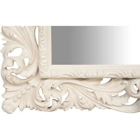 BISCOTTINI Miroir Mural à Accrocher En BOIS BLANC ANTIQUE FABRIQUÉ EN ITALIE 7 BISCOTTINI Miroir Mural à Accrocher En BOIS BLANC ANTIQUE FABRIQUÉ EN ITALIE – Image 5