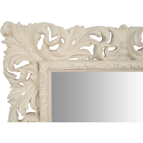 BISCOTTINI Miroir Mural à Accrocher En BOIS BLANC ANTIQUE FABRIQUÉ EN ITALIE 6 BISCOTTINI Miroir Mural à Accrocher En BOIS BLANC ANTIQUE FABRIQUÉ EN ITALIE – Image 4
