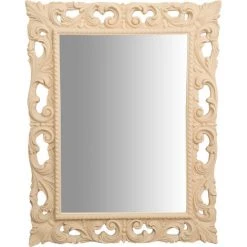 BISCOTTINI Miroir Mural à Accrocher EN BOIS EN FINITION BRUTE FABRIQUE EN ITALIE -Miroir Soldes Boutique 18548662 2