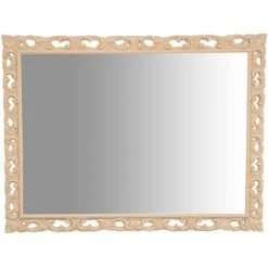 BISCOTTINI Miroir Mural à Accrocher EN BOIS EN FINITION BRUTE FABRIQUE EN ITALIE -Miroir Soldes Boutique 18548669 2