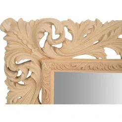 BISCOTTINI Miroir Mural à Accrocher EN BOIS EN FINITION BRUTE FABRIQUE EN ITALIE -Miroir Soldes Boutique 18548672 3