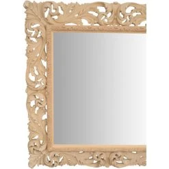 BISCOTTINI Miroir Mural à Accrocher EN BOIS EN FINITION BRUTE FABRIQUE EN ITALIE -Miroir Soldes Boutique 18548672 5