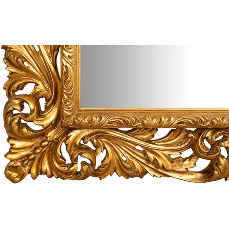 BISCOTTINI Miroir Mural à Accrocher En BOIS DORÉ À LA FEUILLE D'OR ANTIQUE FABRIQUÉ EN ITALIE 7 BISCOTTINI Miroir Mural à Accrocher En BOIS DORÉ À LA FEUILLE D'OR ANTIQUE FABRIQUÉ EN ITALIE – Image 5