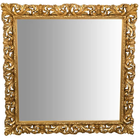 BISCOTTINI Miroir Mural à Accrocher En BOIS DORÉ À LA FEUILLE D'OR ANTIQUE FABRIQUÉ EN ITALIE 4 BISCOTTINI Miroir Mural à Accrocher En BOIS DORÉ À LA FEUILLE D'OR ANTIQUE FABRIQUÉ EN ITALIE – Image 2