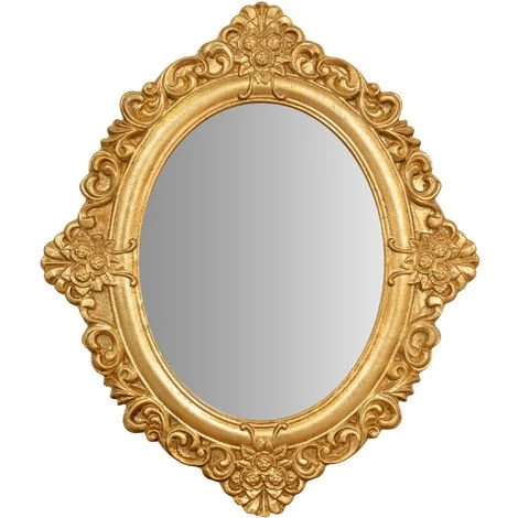 BISCOTTINI Miroir Mural à Accrocher Suspendu En Bois Ancien Fini à La Feuille D'or 3 BISCOTTINI Miroir Mural à Accrocher Suspendu En Bois Ancien Fini à La Feuille D'or