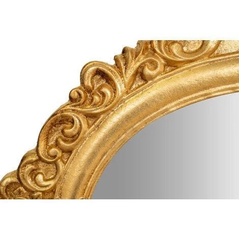 BISCOTTINI Miroir Mural à Accrocher Suspendu En Bois Ancien Fini à La Feuille D'or 6 BISCOTTINI Miroir Mural à Accrocher Suspendu En Bois Ancien Fini à La Feuille D'or – Image 4
