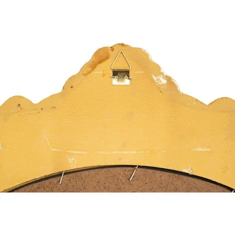 BISCOTTINI Miroir Mural à Accrocher Suspendu En Bois Ancien Fini à La Feuille D'or 7 BISCOTTINI Miroir Mural à Accrocher Suspendu En Bois Ancien Fini à La Feuille D'or – Image 5