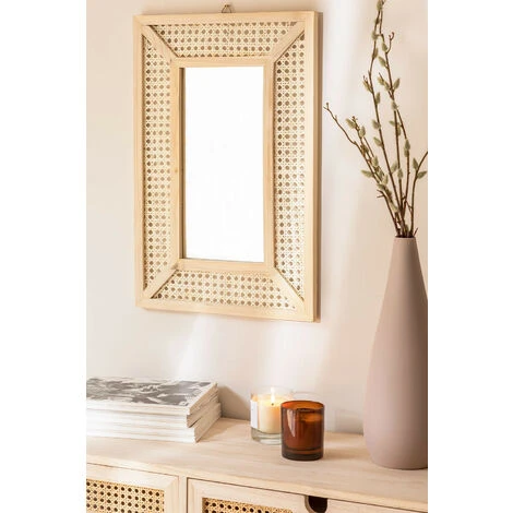 Miroir Rectangulaire En Bois (60x40 Cm) Frey SKLUM Rotin Bois Naturel - Bois Naturel Bois Naturel 4 Miroir Rectangulaire En Bois (60x40 Cm) Frey SKLUM Rotin Bois Naturel - Bois Naturel Bois Naturel – Image 2