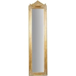 BISCOTTINI Miroir Au Sol Sur Pied L43xPR3.5xH178 Cm Finition Dorée Antique -Miroir Soldes Boutique 18624818 2