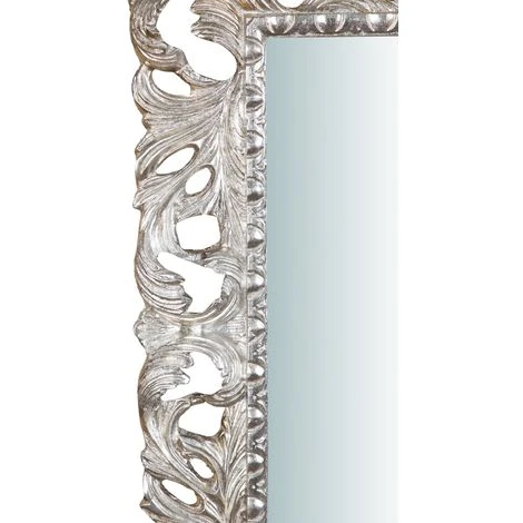 BISCOTTINI Miroir Mural à Accrocher En BOIS. FINITIONS : FEUILLE D'ARGENT EFFET VIEILLI. L82XPR6XH101 FABRIQUÉ EN ITALIE 6 BISCOTTINI Miroir Mural à Accrocher En BOIS. FINITIONS : FEUILLE D'ARGENT EFFET VIEILLI. L82XPR6XH101 FABRIQUÉ EN ITALIE – Image 4