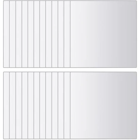VidaXL Carreaux De Miroir 48 Pcs Carré Verre - Argent 4 VidaXL Carreaux De Miroir 48 Pcs Carré Verre - Argent – Image 2