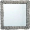 VidaXL Miroir 50x50 Cm Osier - Brun 1 VidaXL Miroir 50x50 Cm Osier - Brun -Miroir Soldes Boutique 19353276 1