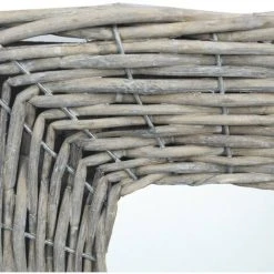 VidaXL Miroir 50x50 Cm Osier - Brun -Miroir Soldes Boutique 19353276 3