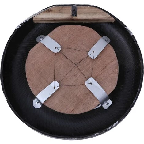 VidaXL Miroir Blanc 50 Cm Pneu En Caoutchouc Recyclé - Blanc 6 VidaXL Miroir Blanc 50 Cm Pneu En Caoutchouc Recyclé - Blanc – Image 4