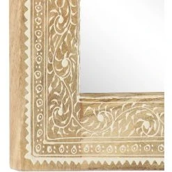 YOUTHUP Miroir Peint à La Main 40x55 Cm Bois De Manguier Solide -Miroir Soldes Boutique 19547753 5