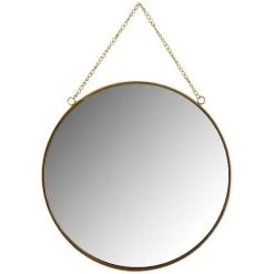 AUBRY GASPARD Miroir Rond En Métal Laqué Doré Rond Doré - Doré