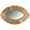 AUBRY GASPARD Miroir Oeil En Jonc Naturel Beige - Beige