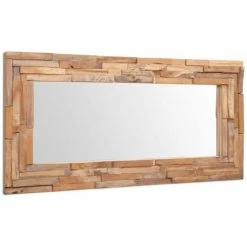 ASUPERMALL Miroir Decoratif Teck 120 X 60 Cm Rectangulaire